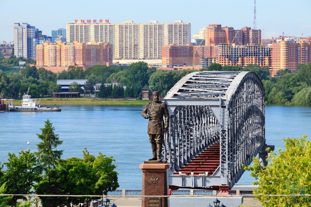 Набережная города новосибирска