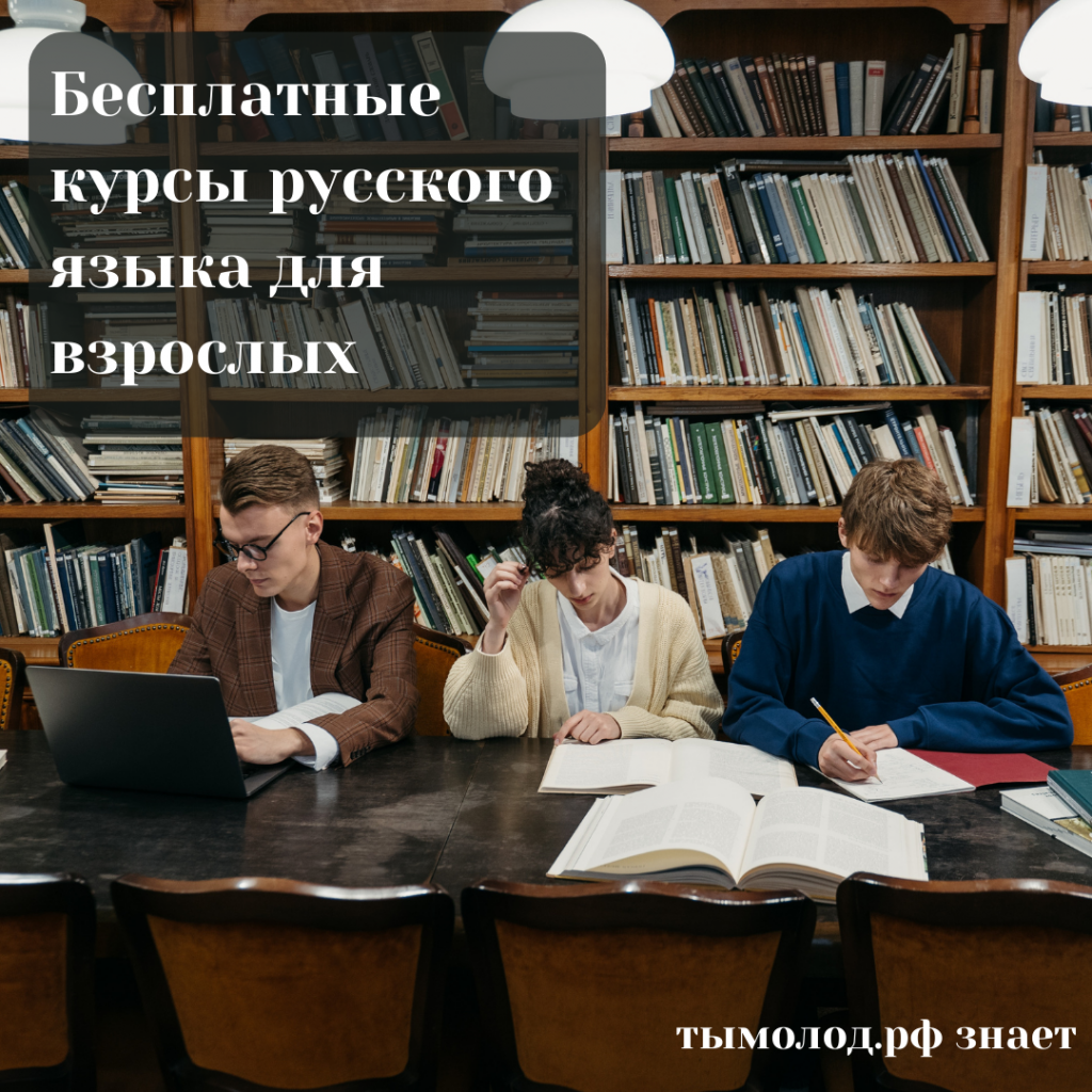 Бесплатные курсы русского языка для взрослых 