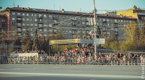 Репетиция парада Победы в Новосибирске 