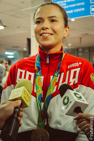Олимпийская чемпионка Юлия Гаврилова вернулась в Новосибирск