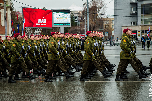 Новосибирск готовится к празднованию 9 мая 