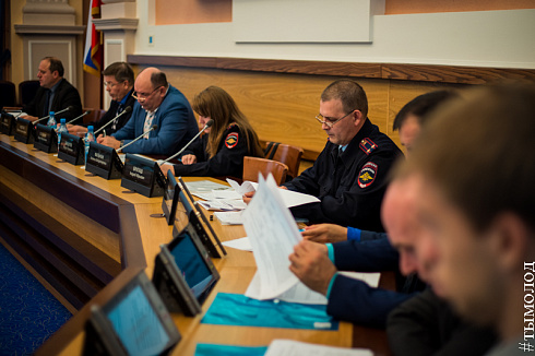 Открытие сборов народных дружин и общественных объединений правоохранительной направленности г.Новосибирска 