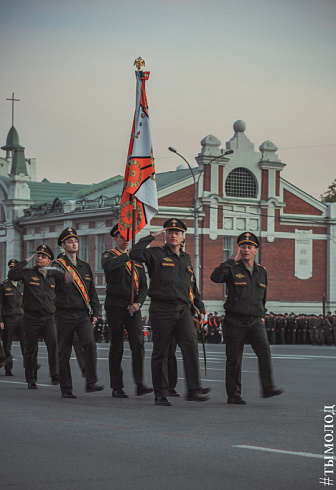 Репетиция парада Победы в Новосибирске 