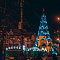 Световое шоу на площади Ленина