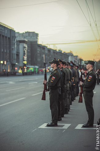 Репетиция парада Победы в Новосибирске 