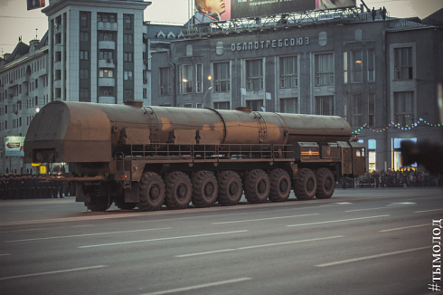 Репетиция парада Победы в Новосибирске 