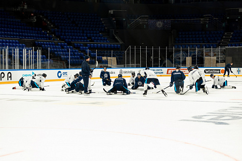 Шайбу, шайбу сибирские хоккеисты! 