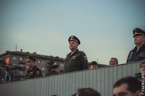 Репетиция парада Победы в Новосибирске 