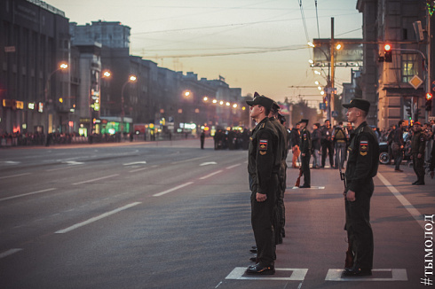 Репетиция парада Победы в Новосибирске 