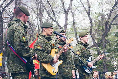Празднование Дня Победы в Новосибирске