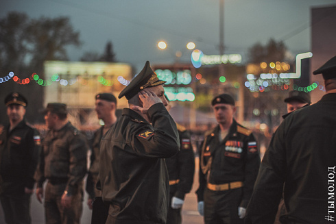 Репетиция парада Победы в Новосибирске 