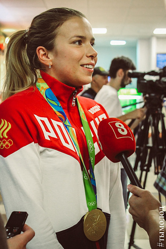 Олимпийская чемпионка Юлия Гаврилова вернулась в Новосибирск