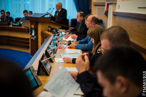 Открытие сборов народных дружин и общественных объединений правоохранительной направленности г.Новосибирска 