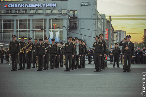 Репетиция парада Победы в Новосибирске 