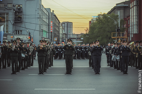 Репетиция парада Победы в Новосибирске 