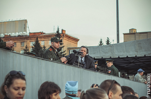 Репетиция парада Победы в Новосибирске 