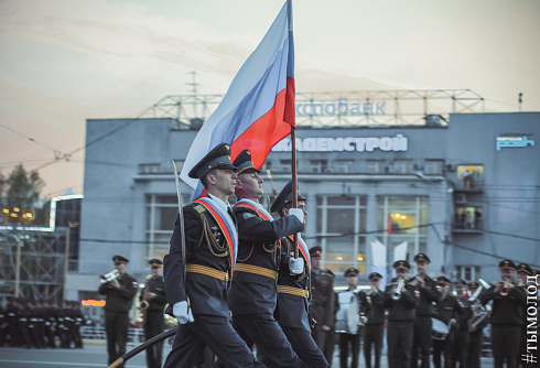 Репетиция парада Победы в Новосибирске 