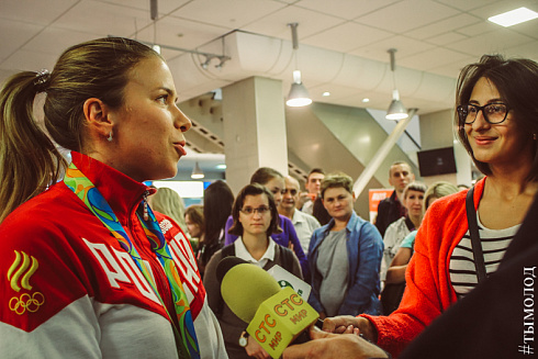 Олимпийская чемпионка Юлия Гаврилова вернулась в Новосибирск