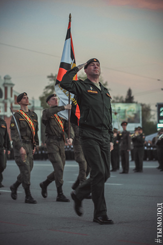 Репетиция парада Победы в Новосибирске 
