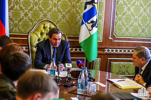 Встреча руководителей студенческих отрядов с губернатором Новосибирской области Владимиром Городецким