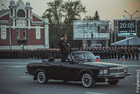 Репетиция парада Победы в Новосибирске 