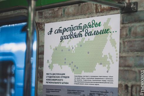 Как оформляют поезд-музей в новосибирском метро