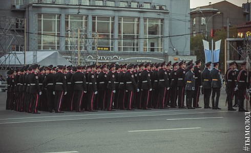 Репетиция парада Победы в Новосибирске 