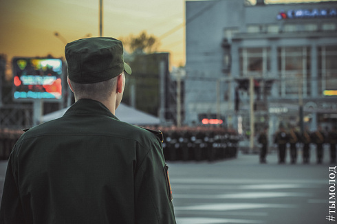Репетиция парада Победы в Новосибирске 