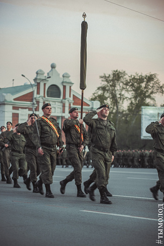 Репетиция парада Победы в Новосибирске 