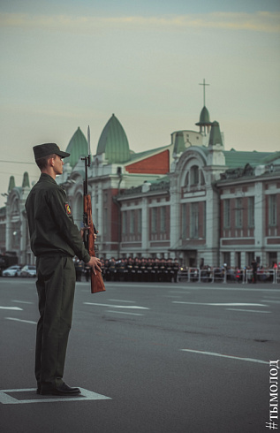 Репетиция парада Победы в Новосибирске 