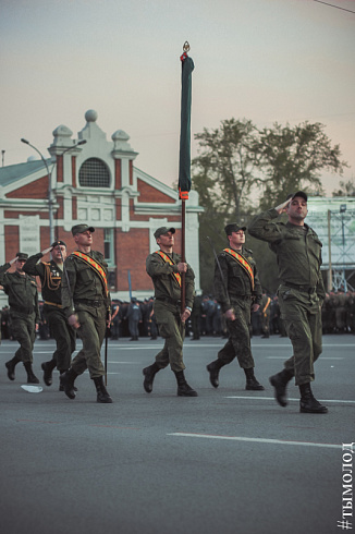 Репетиция парада Победы в Новосибирске 