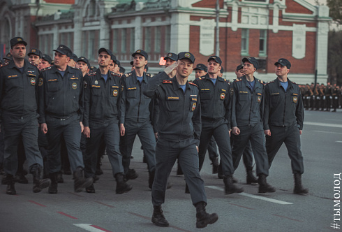 Репетиция парада Победы в Новосибирске 