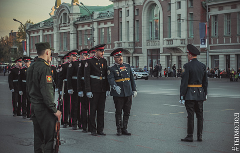 Репетиция парада Победы в Новосибирске 