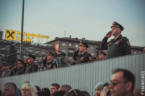 Репетиция парада Победы в Новосибирске 